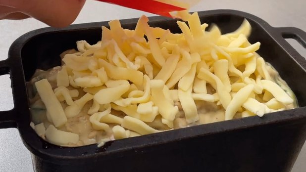 チーズを盛る